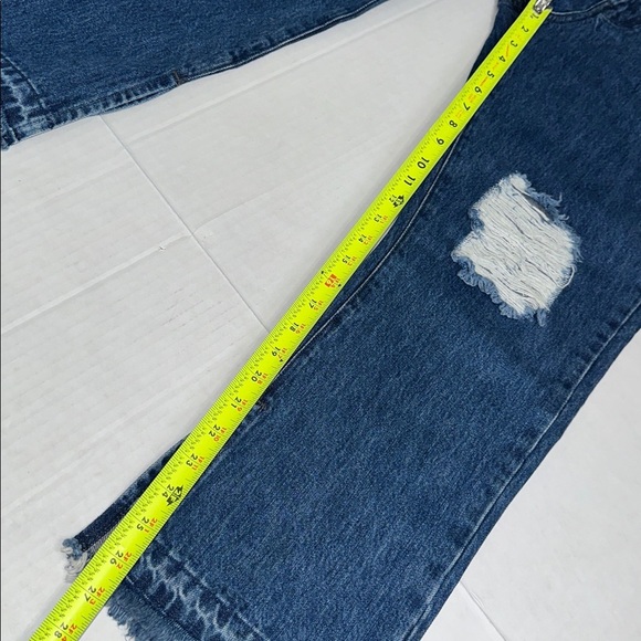 Show Me Your MuMu Brooklyn High Waist Sapphire Wash Womens Size 30 Distressed - Picture 12 of 13